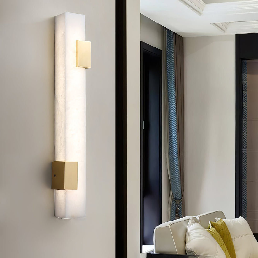 Lumen Bar Alabaster Wall Sconce