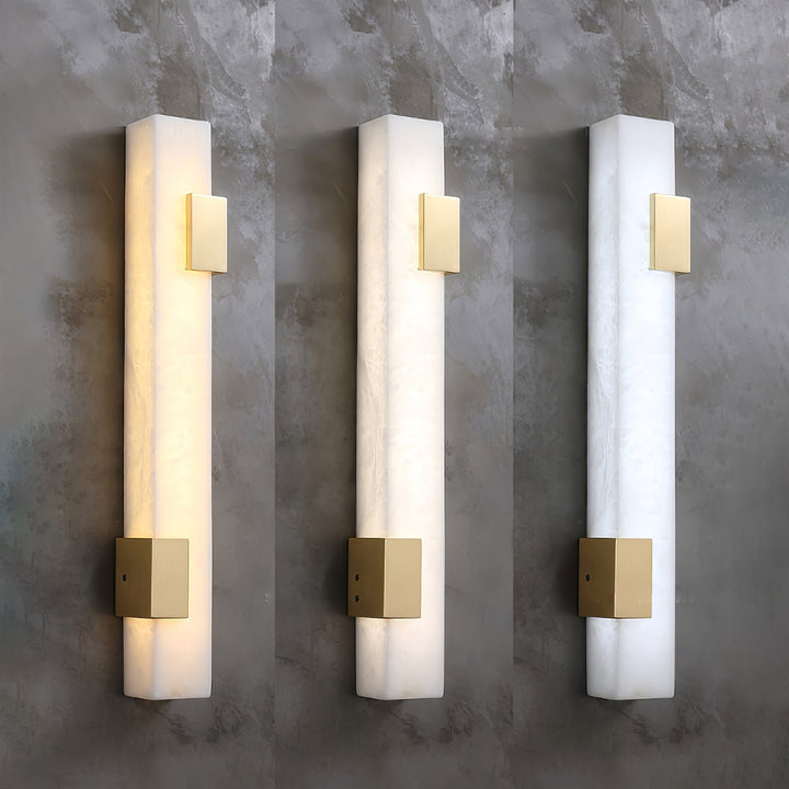 Lumen Bar Alabaster Wall Sconce