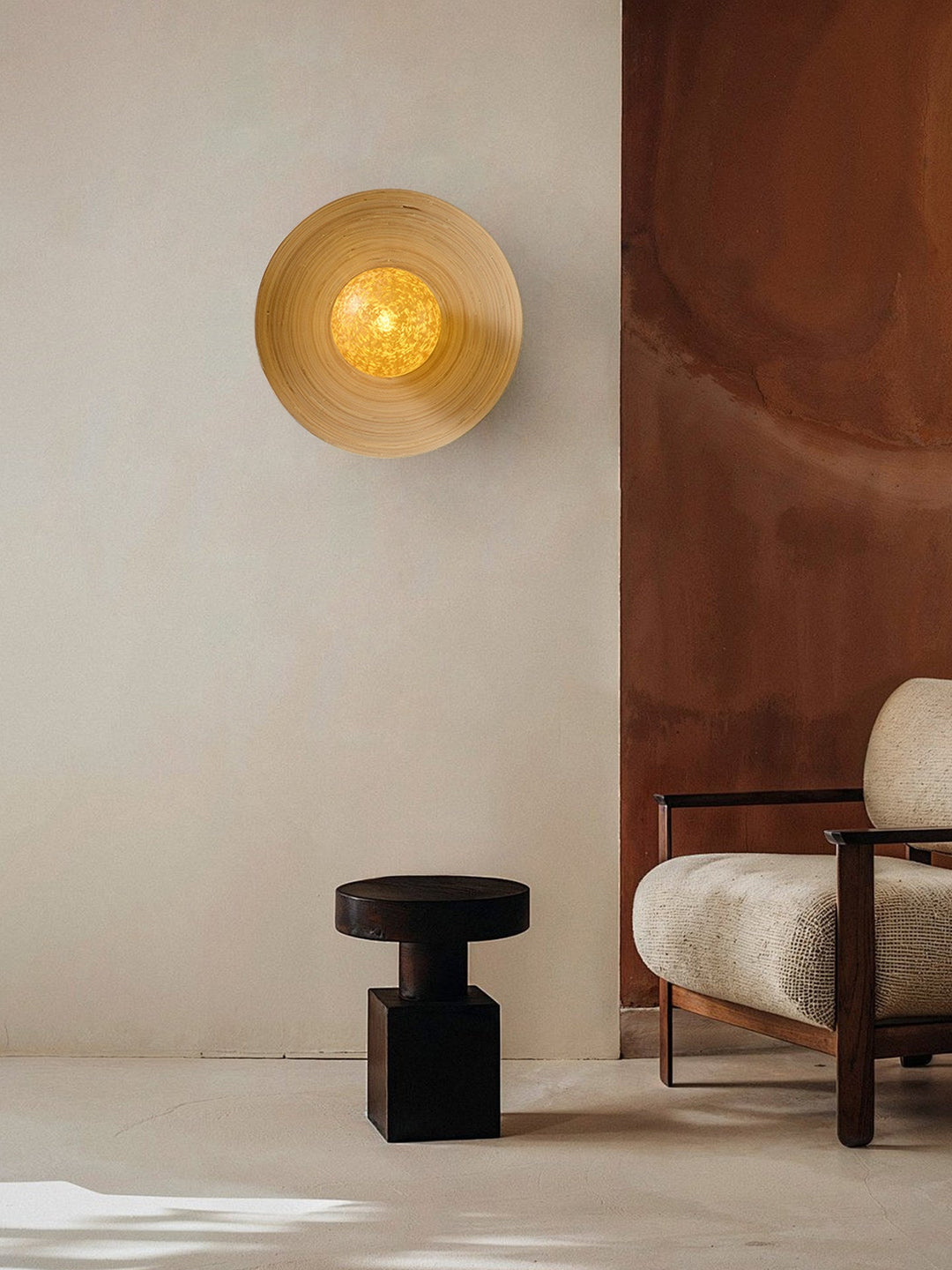 Luminous Bamboo Halo Wall Lamp