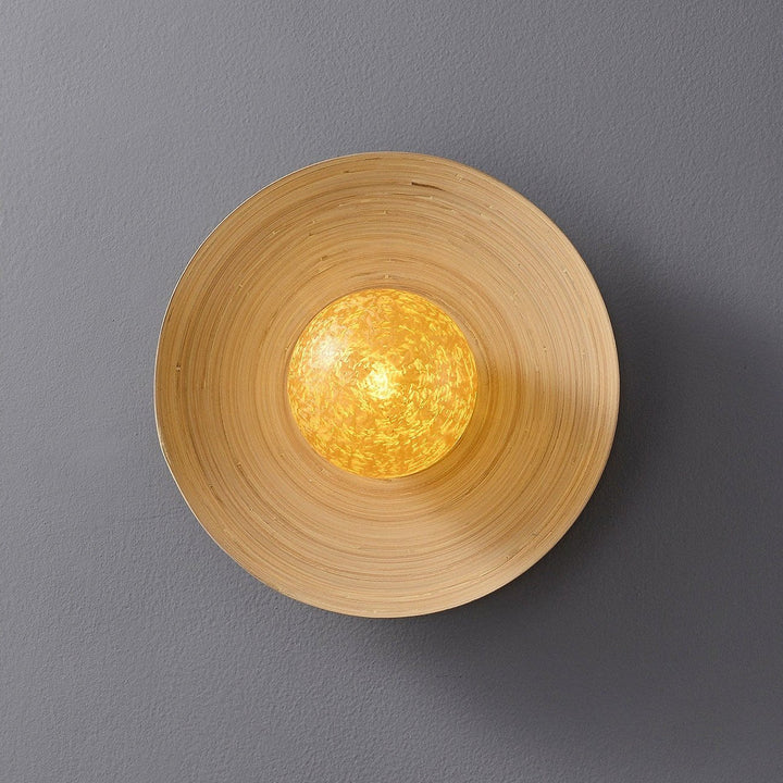 Luminous Bamboo Halo Wall Lamp
