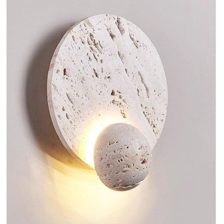 Luna Travertine Sconce