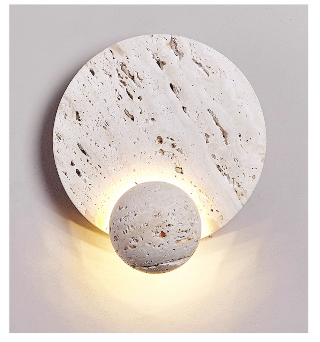 Luna Travertine Sconce
