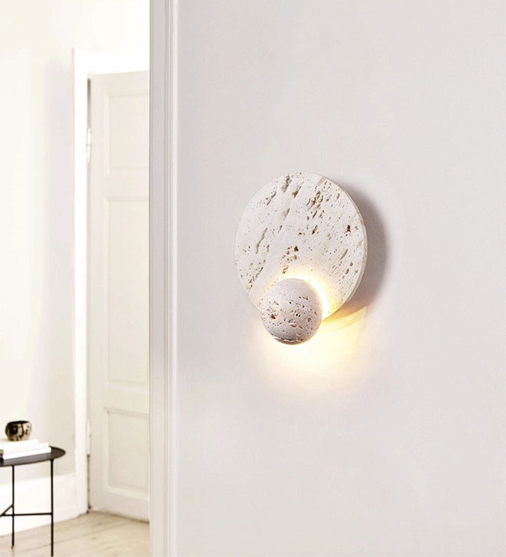 Luna Travertine Sconce