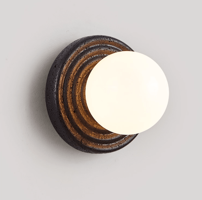 Lunara Travertine Wall Sconce