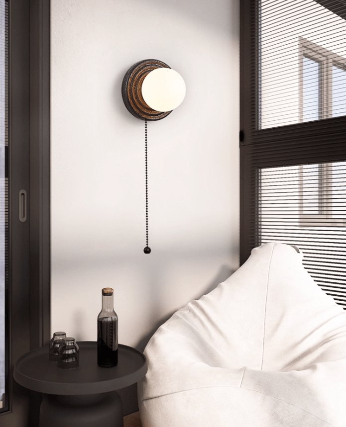 Lunara Travertine Wall Sconce