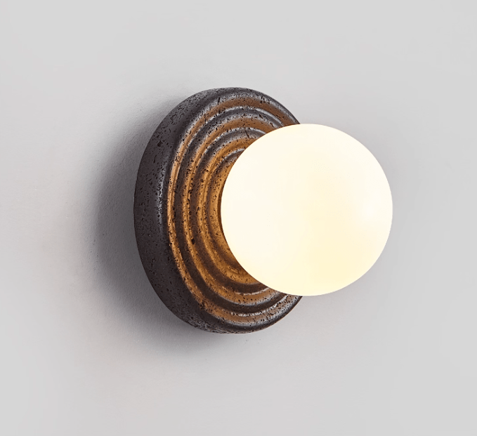 Lunara Travertine Wall Sconce