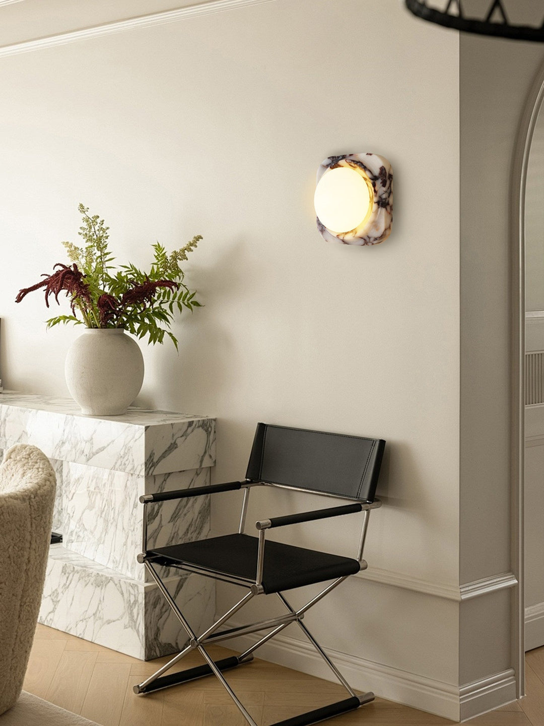 Lunar Marble Wall Light