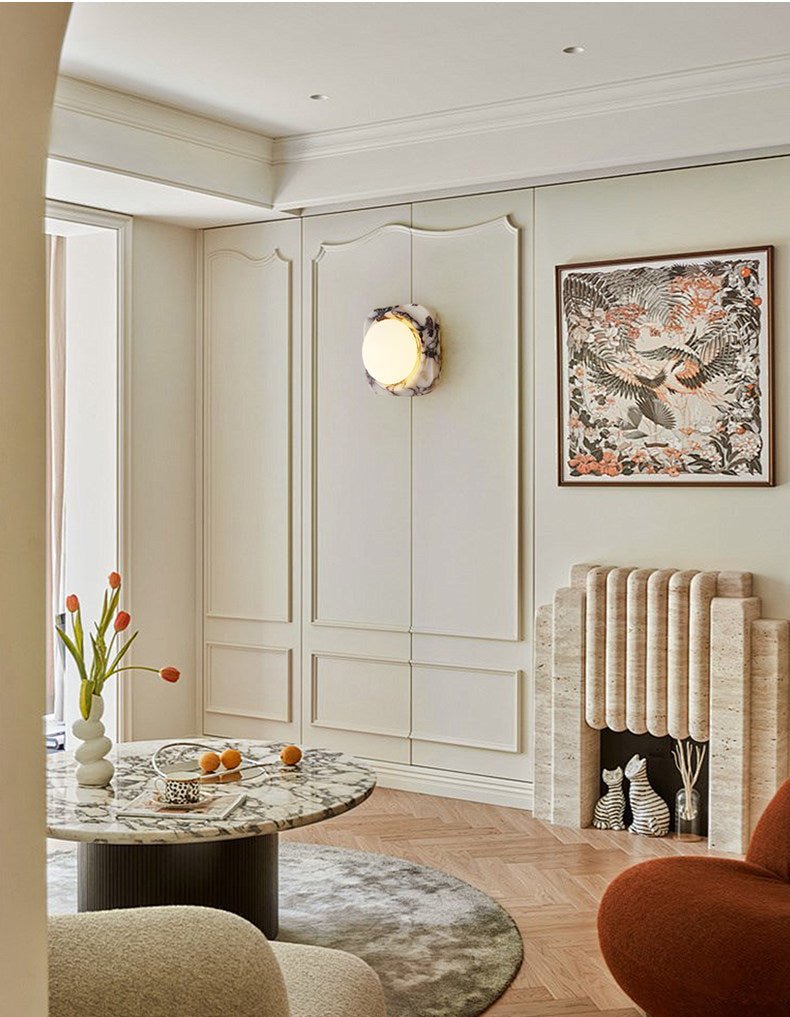 Lunar Marble Wall Light