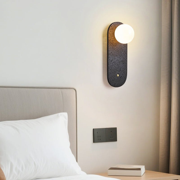 Black Travertine Hearth Sconce