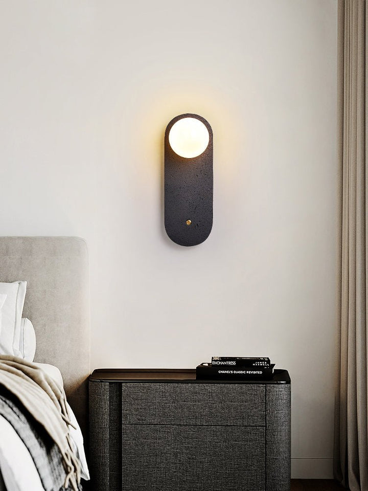 Black Travertine Hearth Sconce