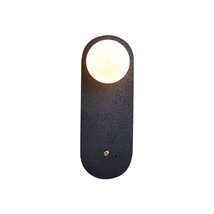 Black Travertine Hearth Sconce