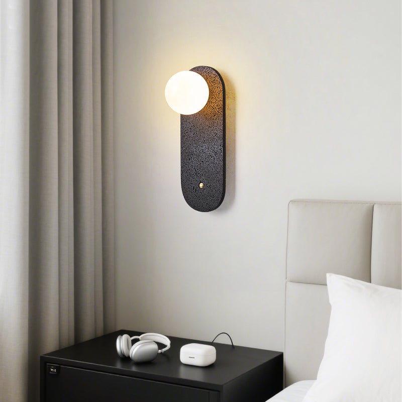 Black Travertine Hearth Sconce