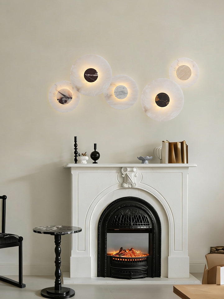 Lunar Veil Alabaster Wall Lamp