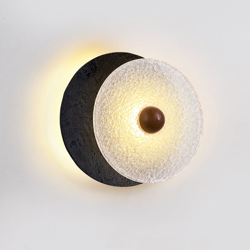Lunara Textured Disc Wall Light