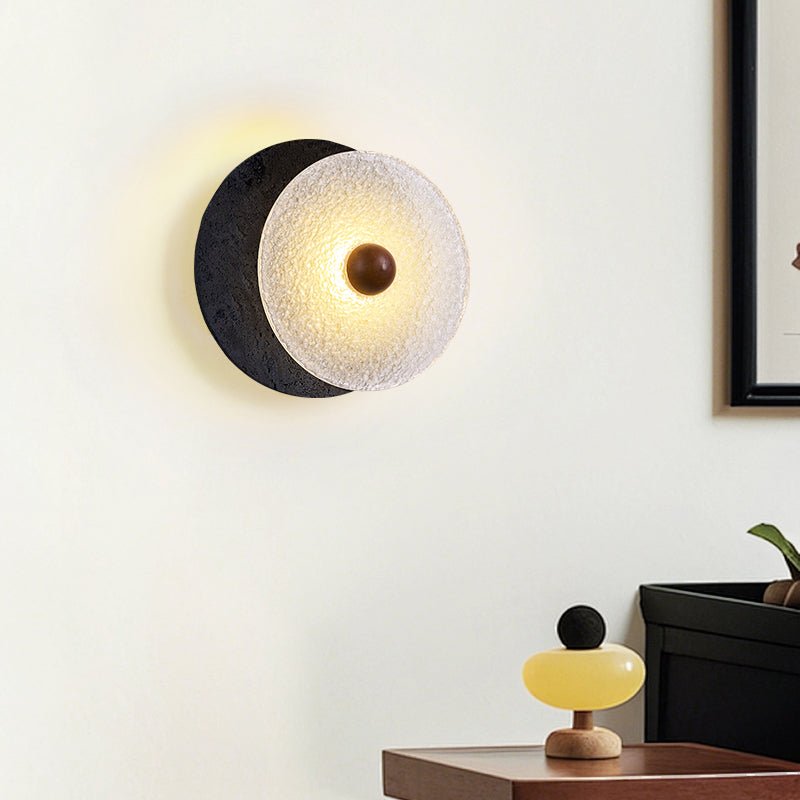 Lunara Textured Disc Wall Light