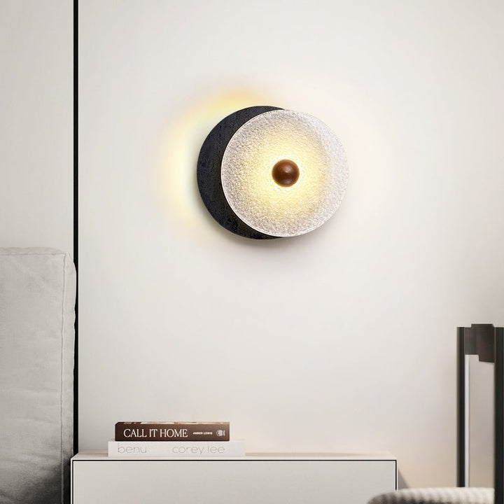 Lunara Textured Disc Wall Light