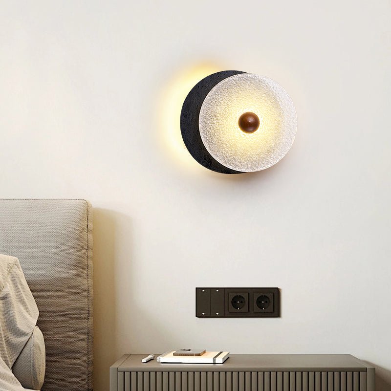 Lunara Textured Disc Wall Light