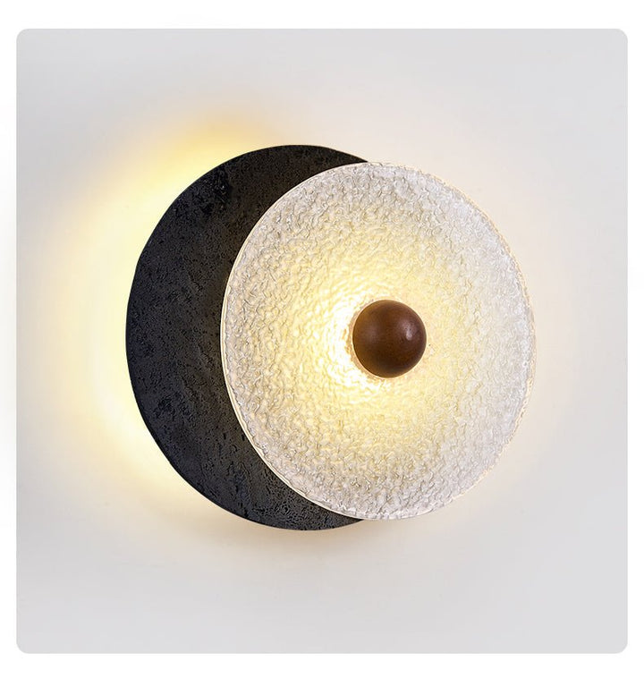 Lunara Textured Disc Wall Light