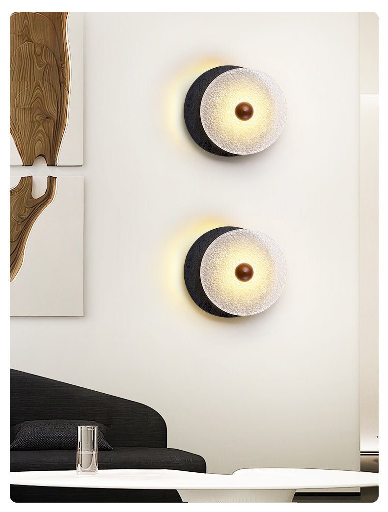 Lunara Textured Disc Wall Light