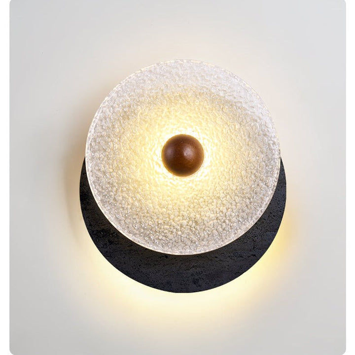 Lunara Textured Disc Wall Light