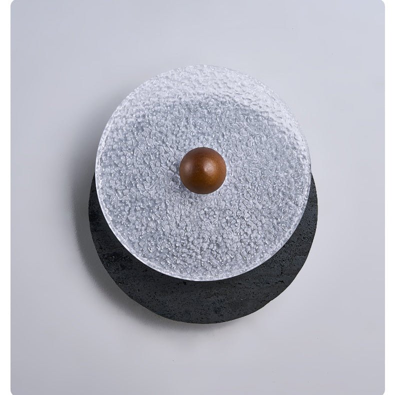 Lunara Textured Disc Wall Light