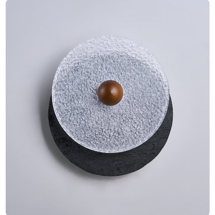 Lunara Textured Disc Wall Light