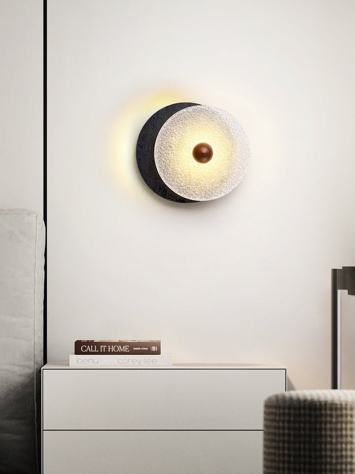 Lunara Textured Disc Wall Light
