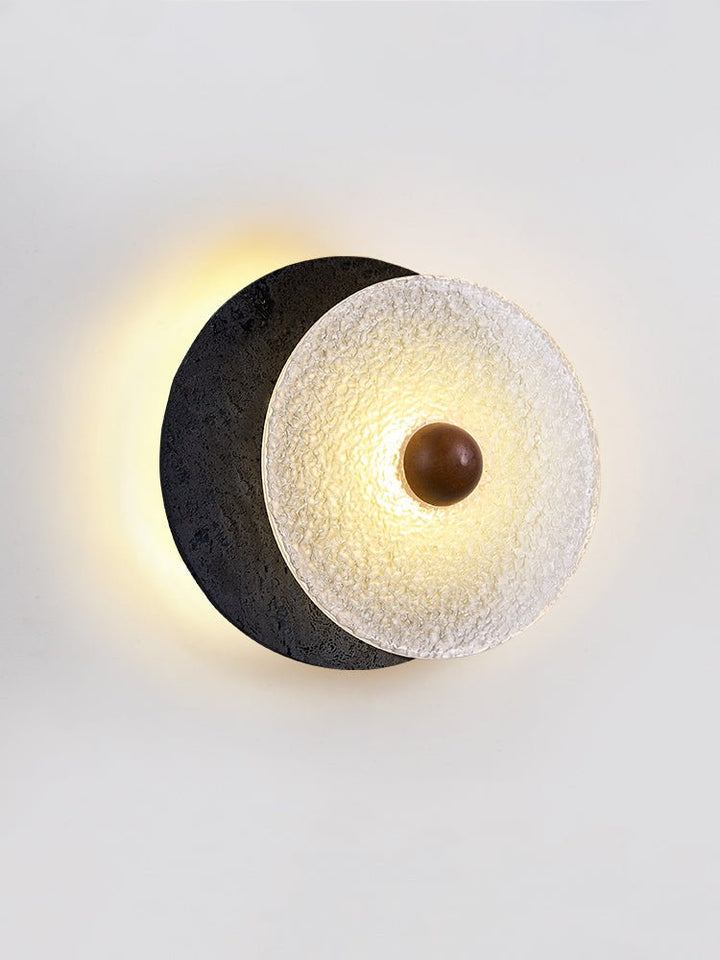 Lunara Textured Disc Wall Light