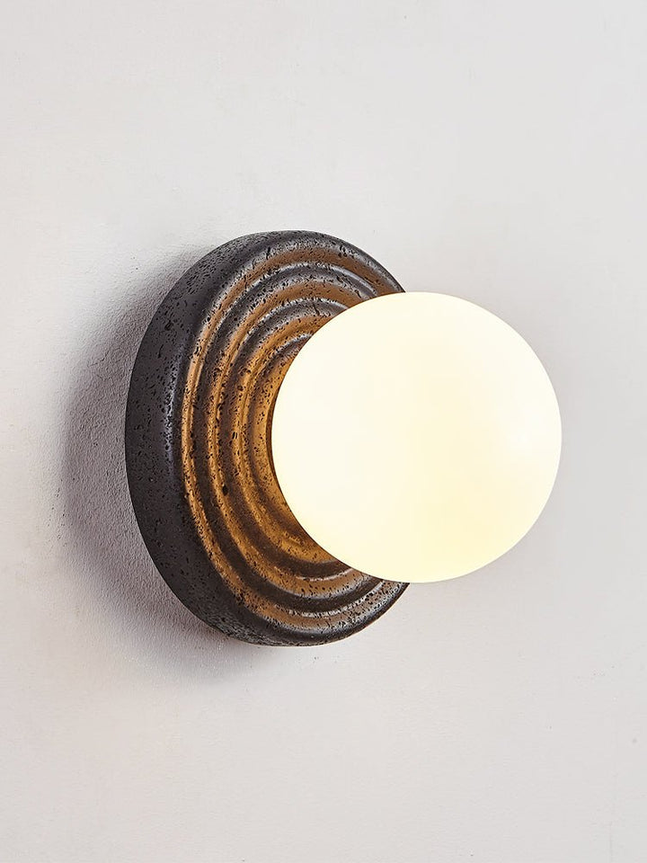 Lunara Travertine Wall Sconce