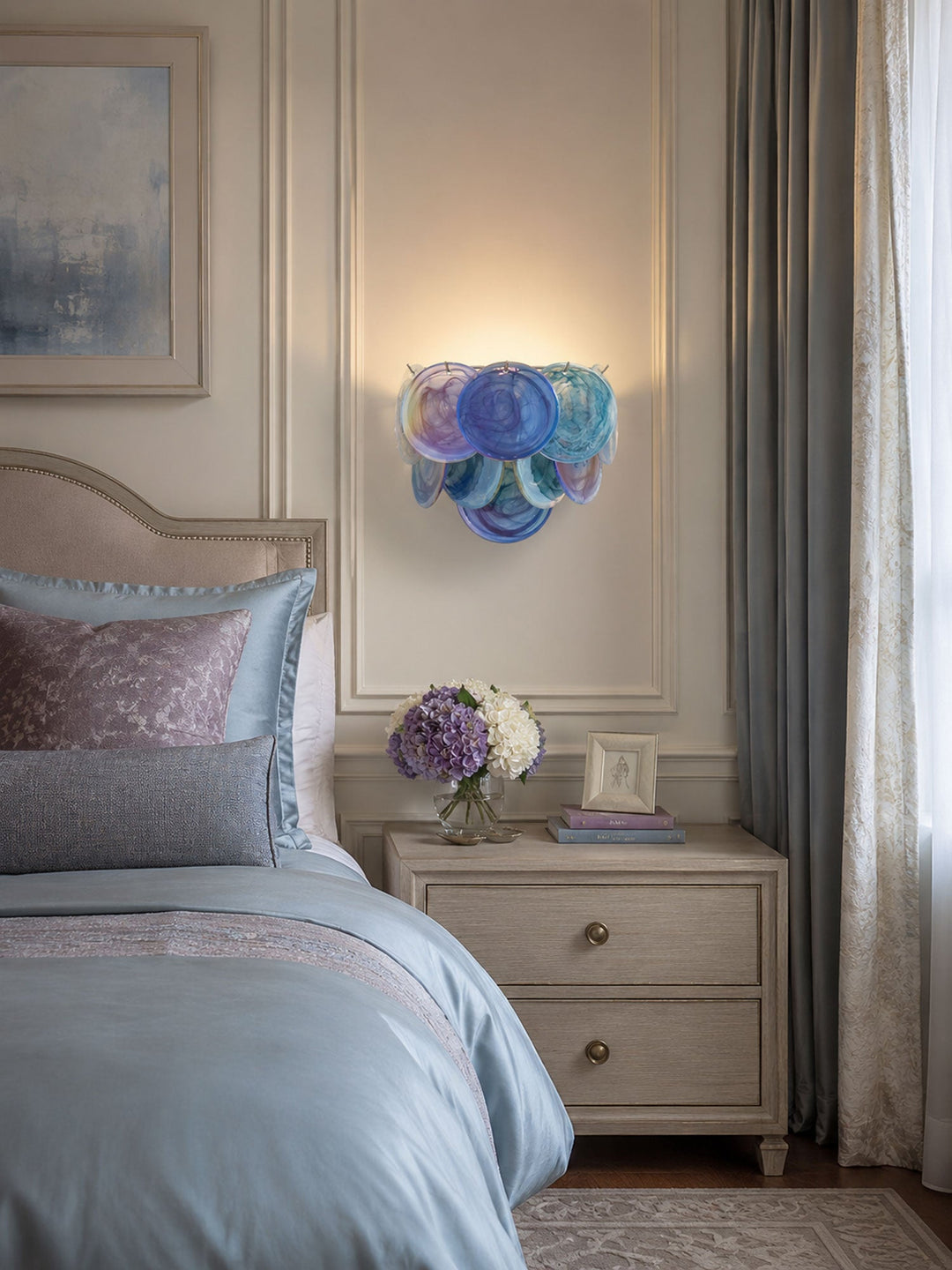Lunaria Disc Glass Wall Lamp