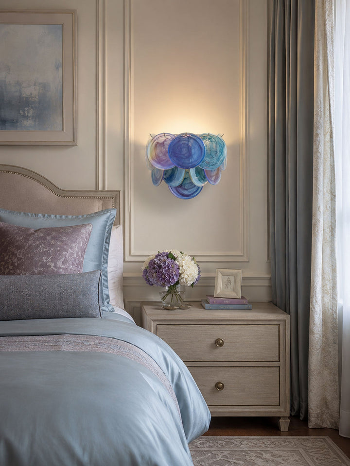 Lunaria Disc Glass Wall Lamp