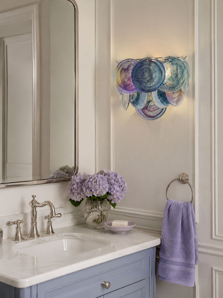 Lunaria Disc Glass Wall Lamp
