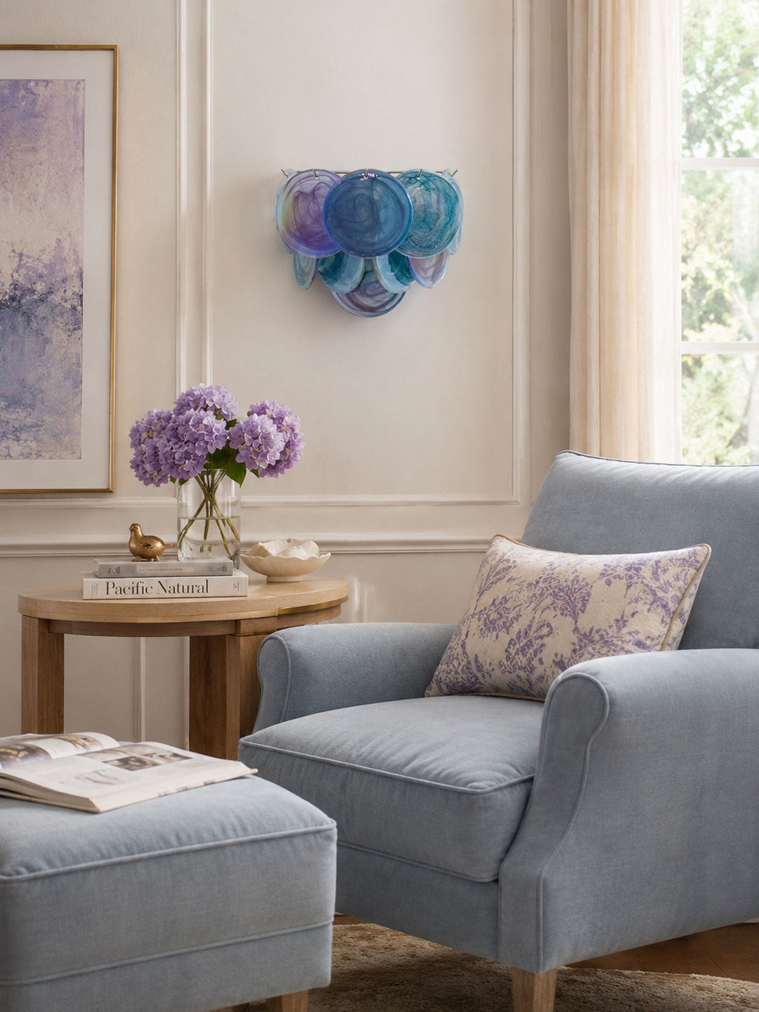 Lunaria Disc Glass Wall Lamp