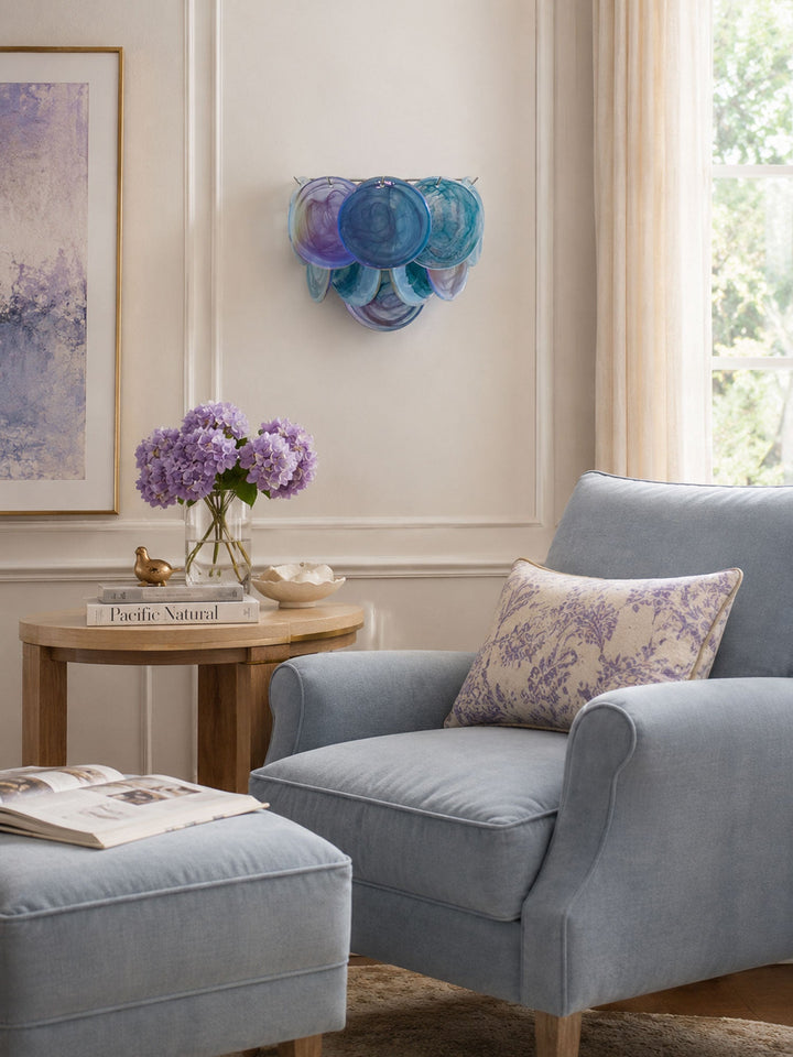 Lunaria Disc Glass Wall Lamp