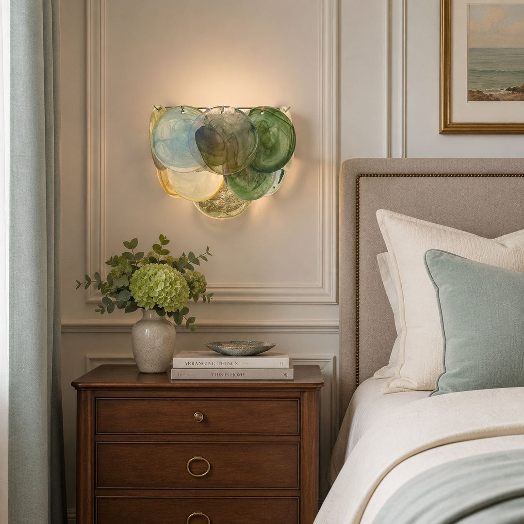 Lunaria Disc Glass Wall Lamp