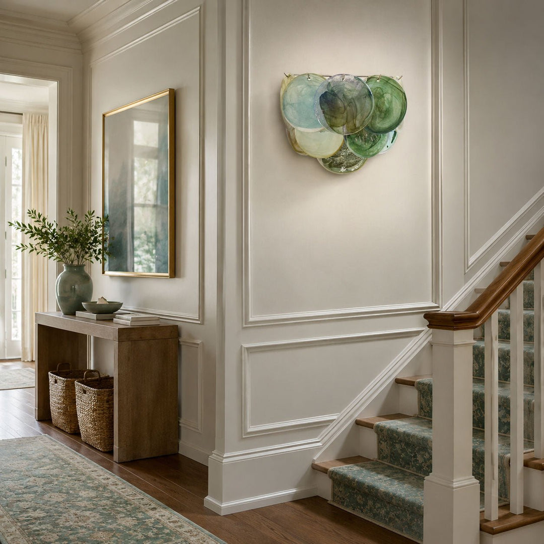 Lunaria Disc Glass Wall Lamp
