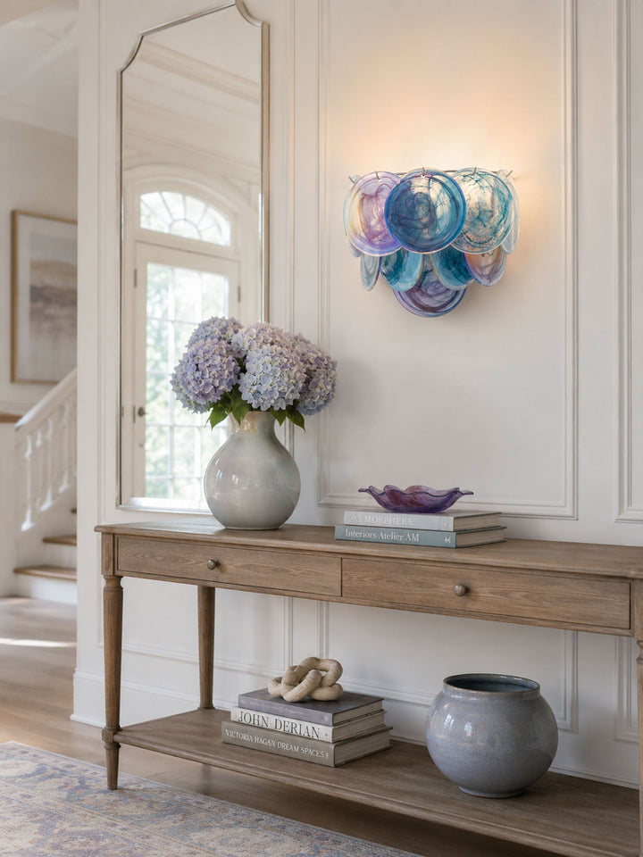 Lunaria Disc Glass Wall Lamp