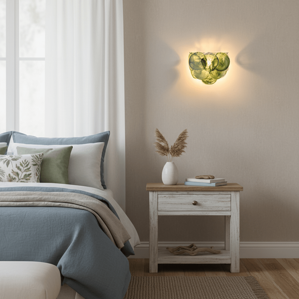 Lunaria Disc Glass Wall Lamp