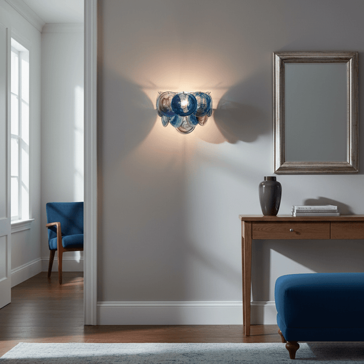 Lunaria Disc Glass Wall Lamp