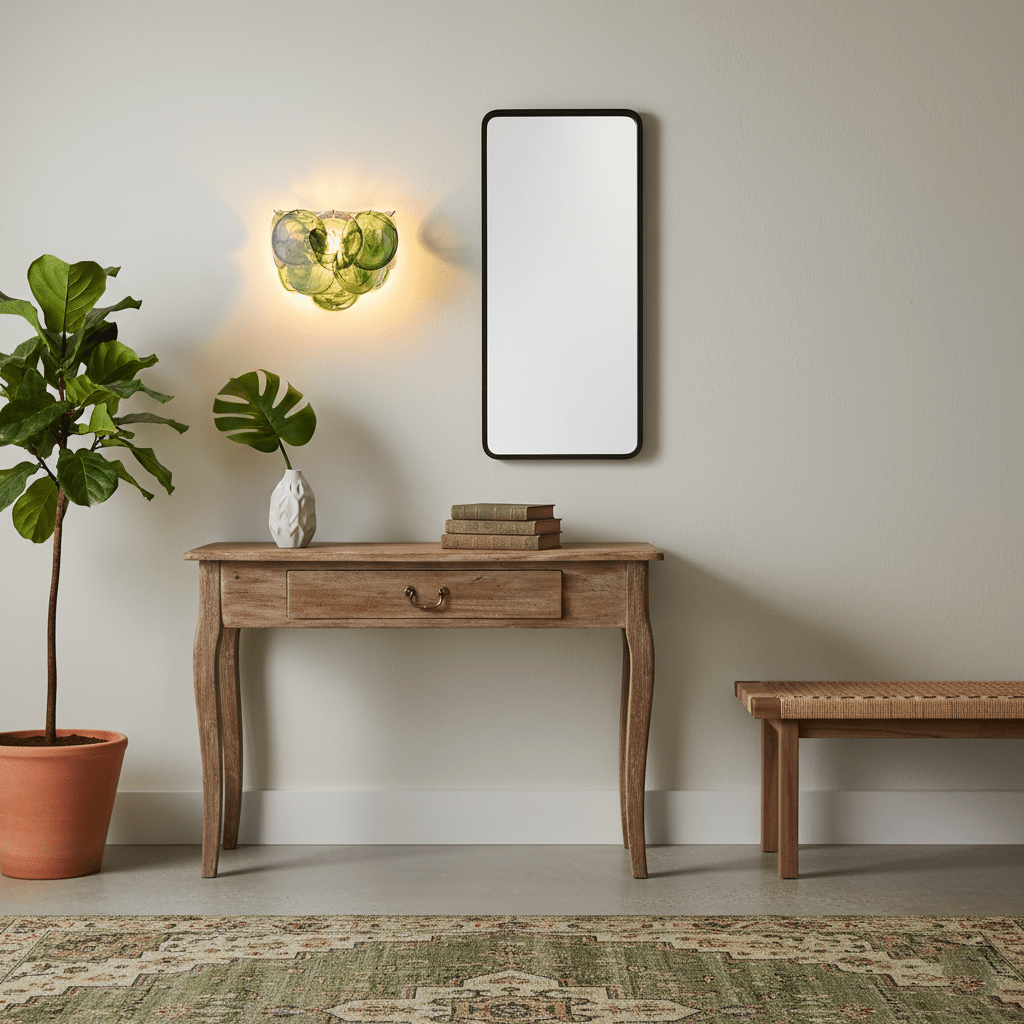Lunaria Disc Glass Wall Lamp