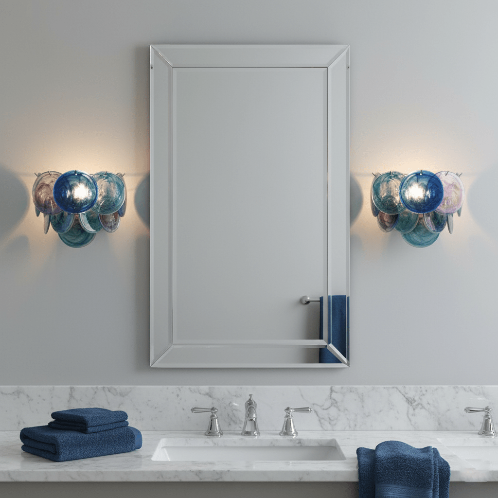 Lunaria Disc Glass Wall Lamp