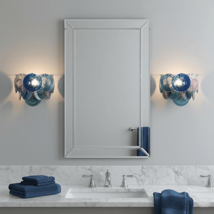 Lunaria Disc Glass Wall Lamp