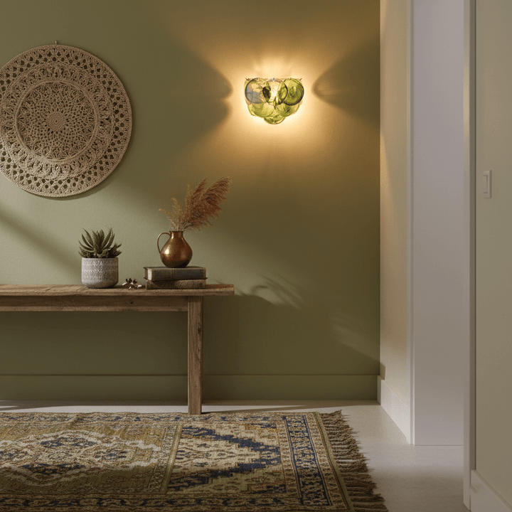 Lunaria Disc Glass Wall Lamp
