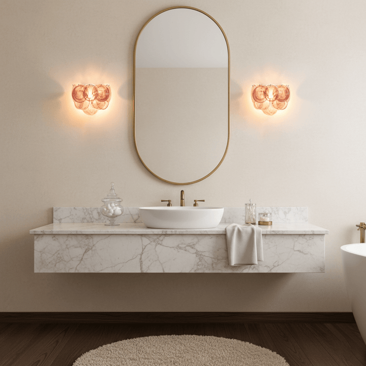 Lunaria Disc Glass Wall Lamp