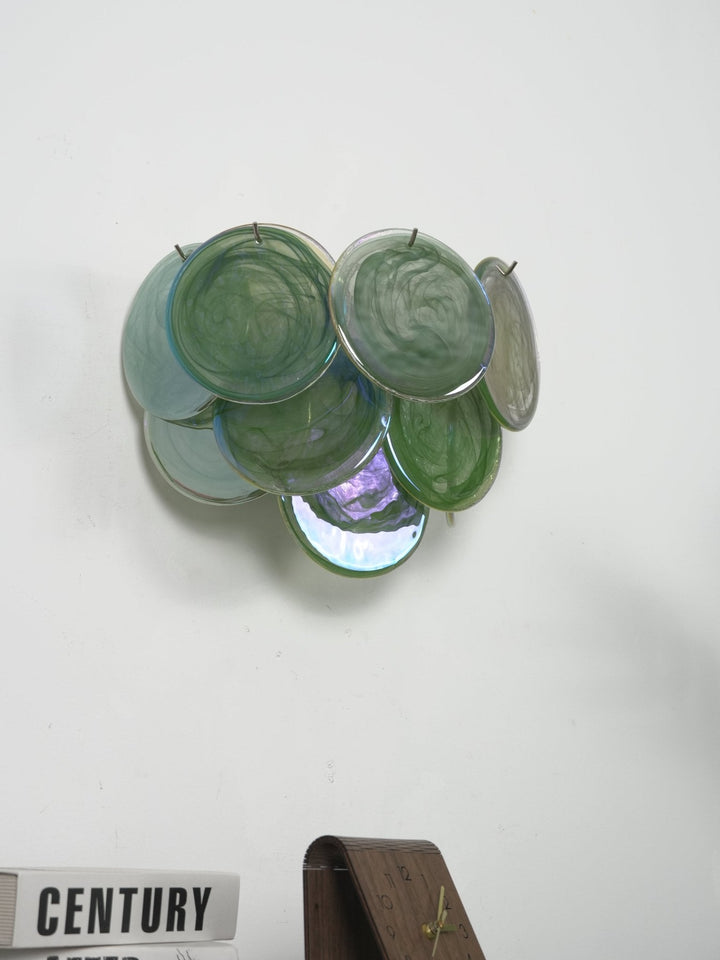 Lunaria Disc Glass Wall Lamp