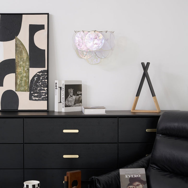 Lunaria Disc Glass Wall Lamp