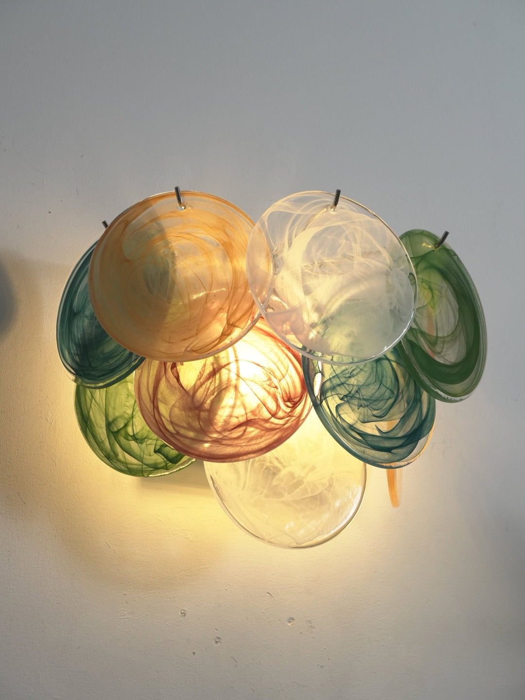 Lunaria Disc Glass Wall Lamp
