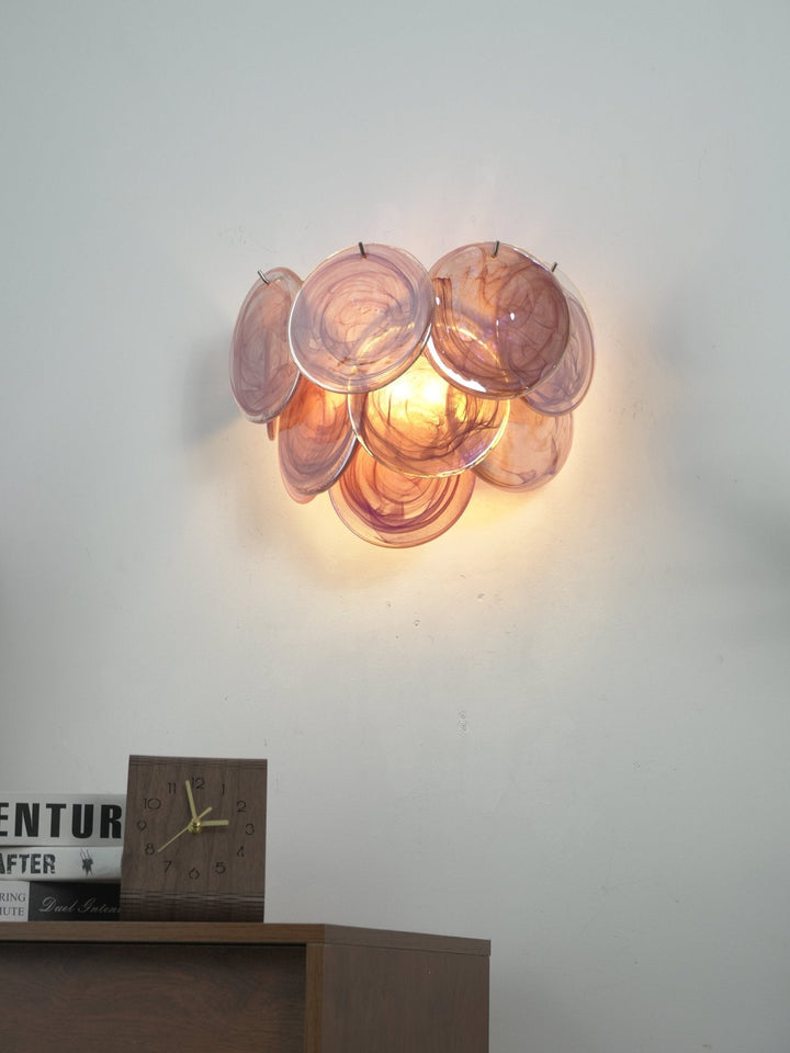 Lunaria Disc Glass Wall Lamp