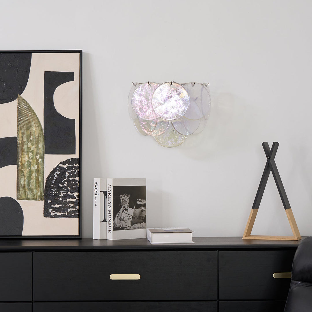 Lunaria Disc Glass Wall Lamp