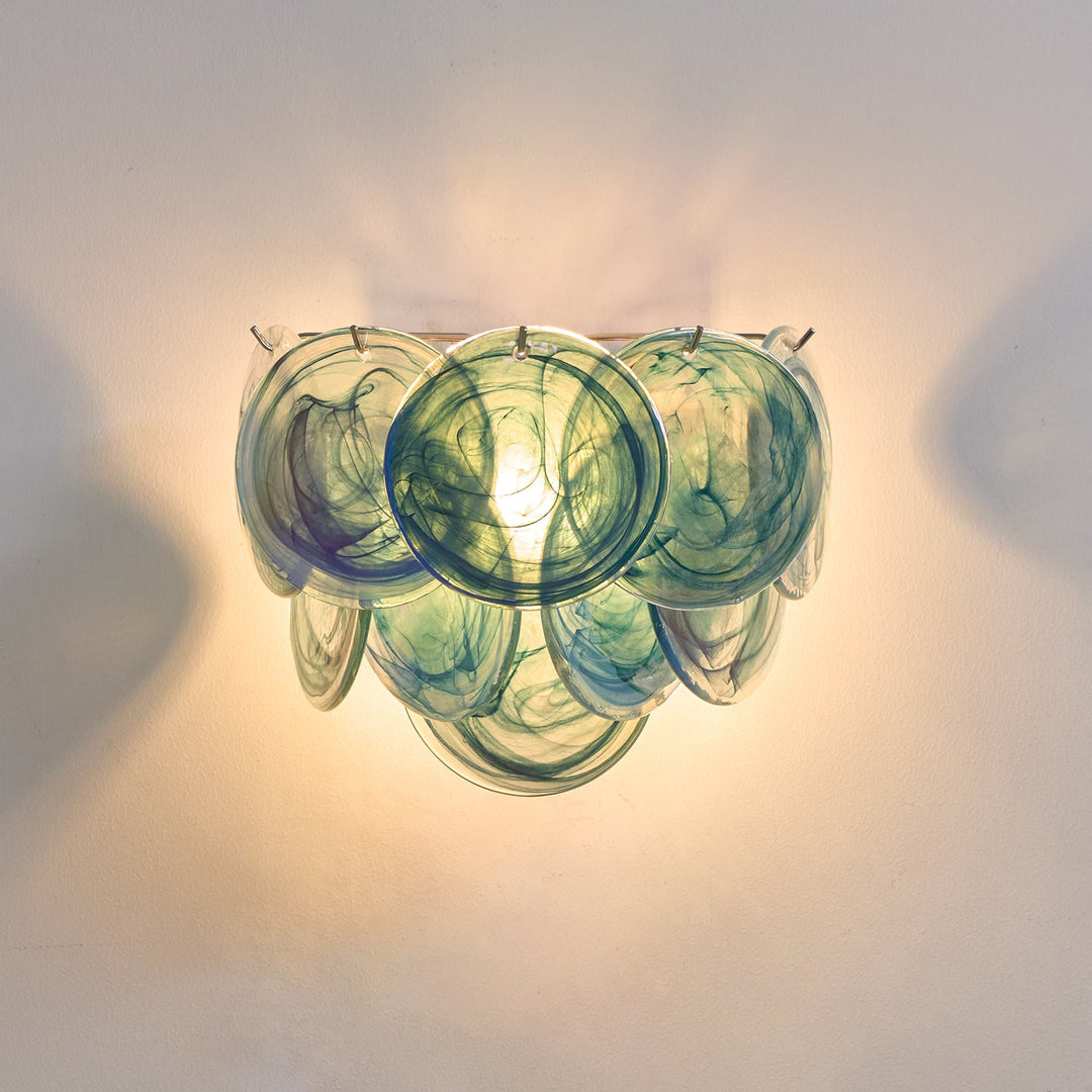 Lunaria Disc Glass Wall Lamp